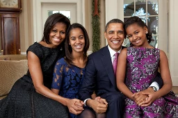 image of obama family